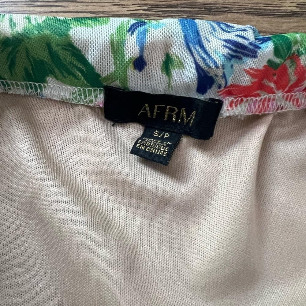 NWOT AFRM Floral Slip Midi Skirt Small - Picture 4 of 4